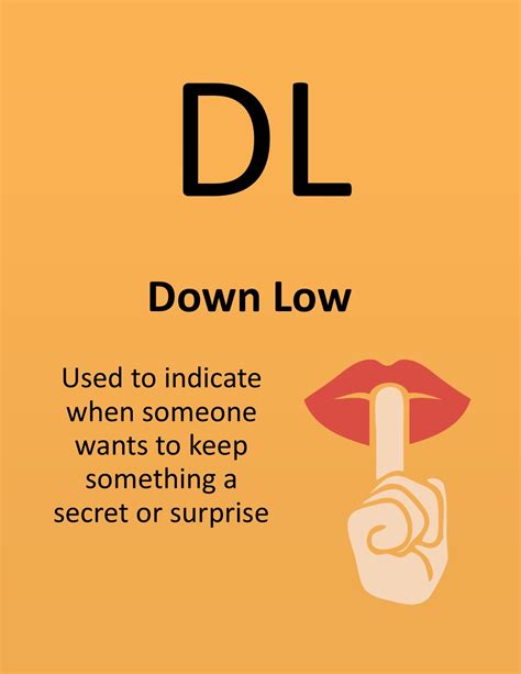 urban dictionary down low|dl meaning in chat.